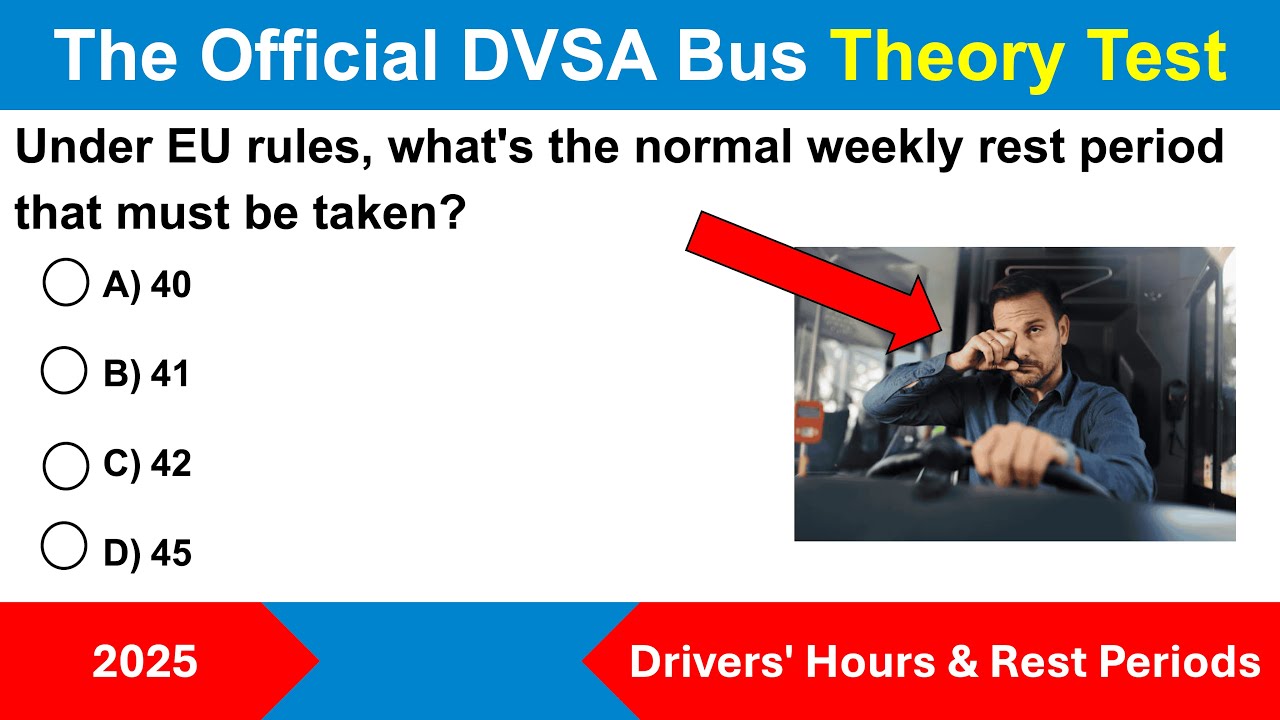 DVSA Bus and Coach PCV Licence Theory Test and Answers - Drivers' Hours ...