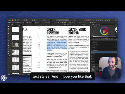 Quick and Easy TTRPG Layout using this Affinity Publisher Shortcut Feature