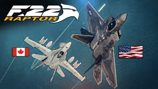 F/A-18C Hornet Vs F-22 Raptor DOGFIGHT | Digital Combat Simulator | DCS | screenshot 1