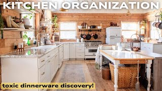 TOXIC DINNERWARE DISCOVERY! KITCHEN ORGANIZATION | AZURE STANDARD HAUL | HOMESTEAD LIVING JOURNEY