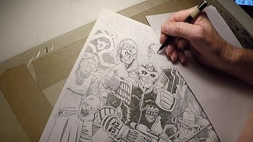 Inking Judge Dredd 1977 Part 26