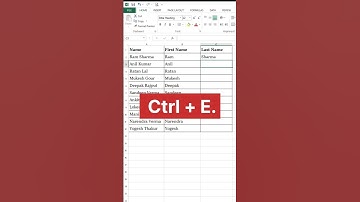 The Flash Fill ⚡ option in MS Excel automatically fills in data based on a pattern you enter #shorts