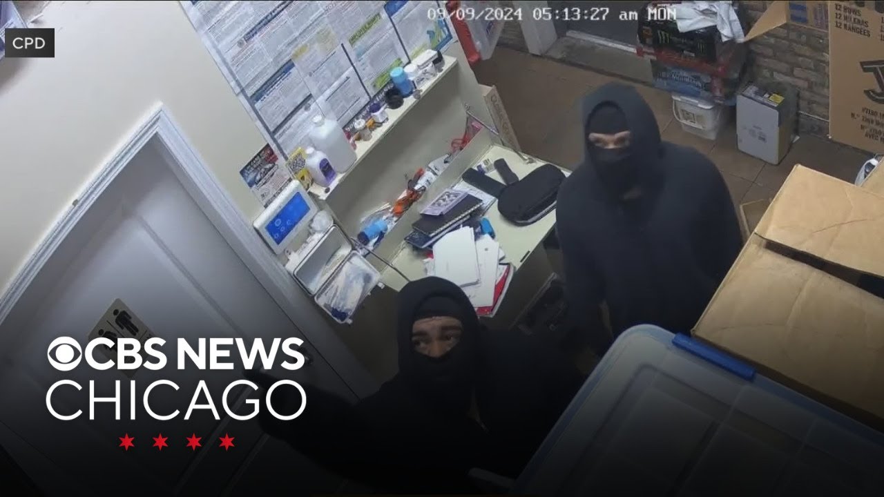 CPD seek 2 suspects in 3 Northwest Side business burglaries - YouTube