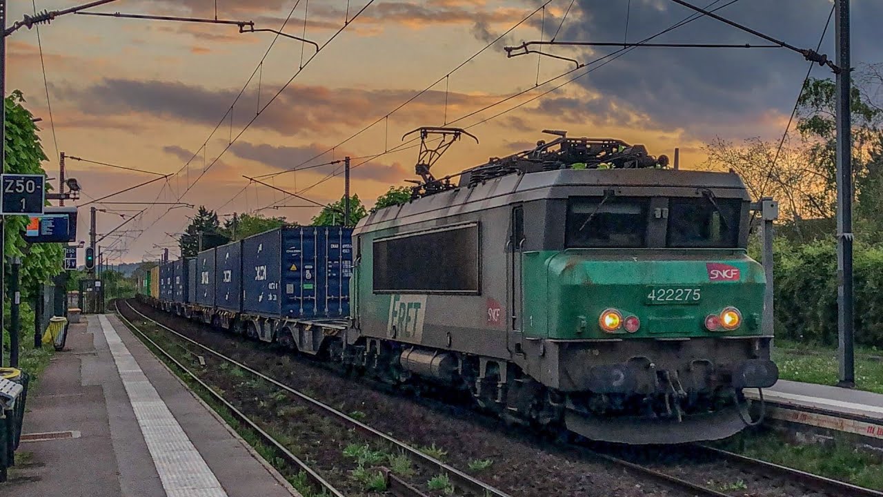 Compilation de trains en gare d'Andrésy