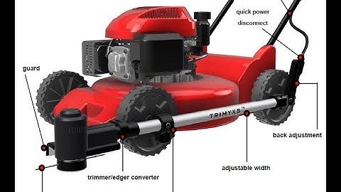 Weed Trimmer and Edger Lawn Mower Attachment Intall