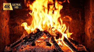 🔥 Fireplace 4K UHD! Fireplace with Crackling Fire Sounds. Fireplace Burning for Home TV Background