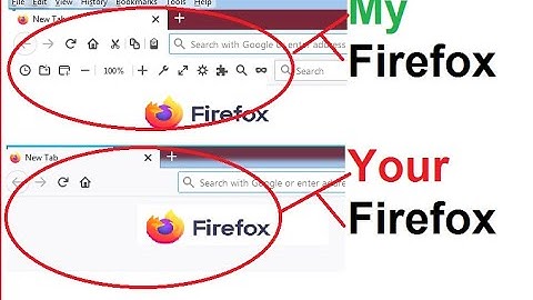 Customize Firefox controls, buttons and toolbars