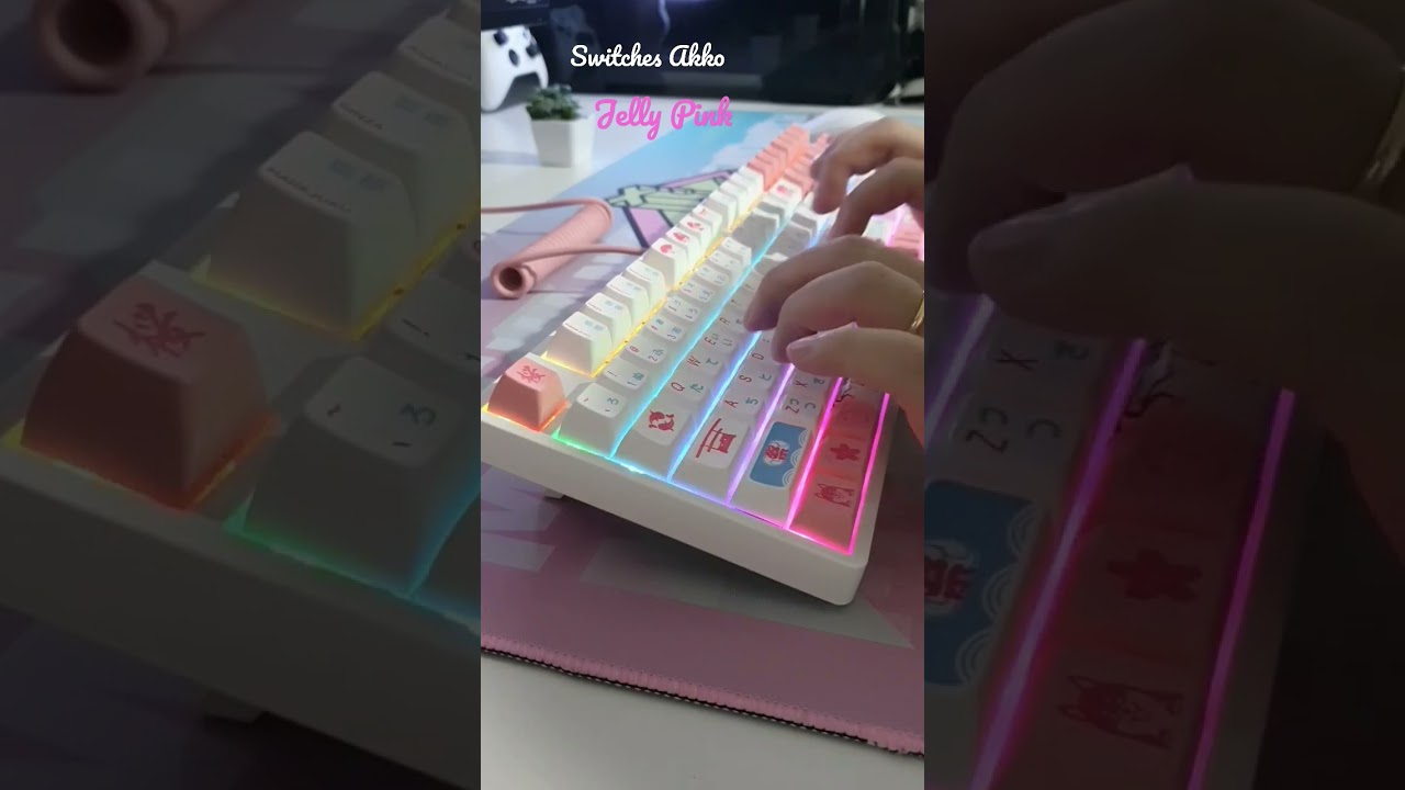 Switches Akko Jelly Pink sound test 