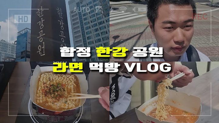 망원 한강 공원 라면 먹방 VLOG 30대 아재 직장인 은밀한 로드뷰 브이로그
