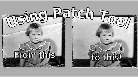 How To Restore Old Photos for Beginners! USING PATCH TOOL in Photoshop