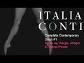 A Complete Contemporary Dance Class  #1-  warm up, adage, allegro and a choreographed routine -  ICV