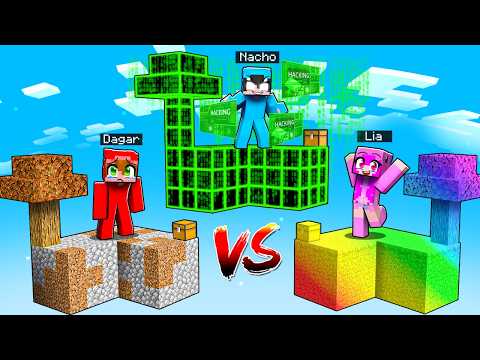 POOR Island vs HACKER Island vs AVARITIA Island in Minecraft!