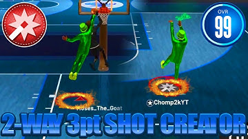 My 99 OVR 2-WAY 3PT SHOT CREATOR is the Most EXQUISITE Build to Ever Touch the 1v1 Court...