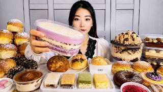 ASMR Sweet Soft🍞 | Dessert Mukbang | Cream Cakes, Danish Pastries & Sweet Bread Feast Eating 디저트 먹방 screenshot 5