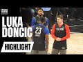 Luka Doncic Meets Team LeBron & Is Greeted by LeBron James at NBA All-Star Practice