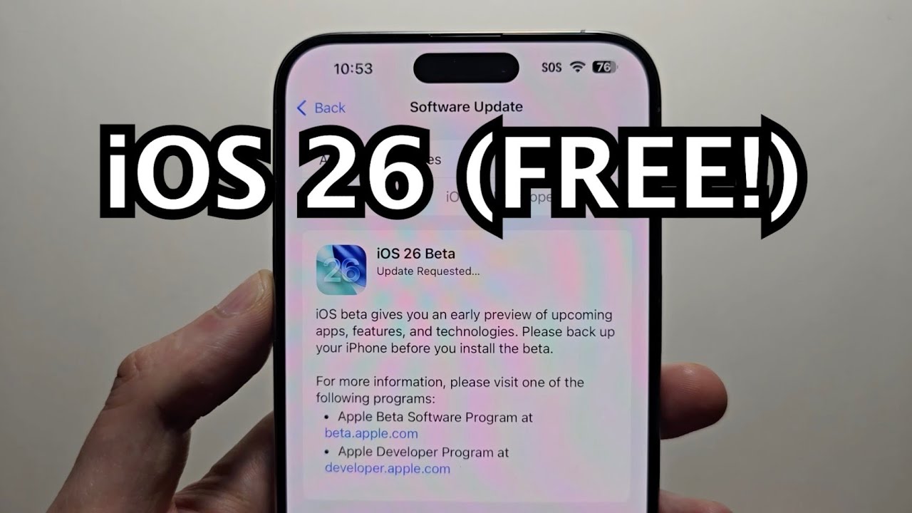 iPhone: How to Download iOS 26 Beta! (FREE) - YouTube