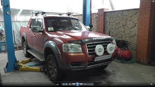 Замена нижних шаровых опор на Ford Ranger 2,5 TURBO Форд Рейнджер 2007 года