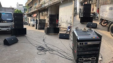 Chỉ 111 triệu Có Ngay Dàn Âm Thanh Đám Cưới Khủng Array 40 Neo + Sub Hầm Đôi Khủng Long