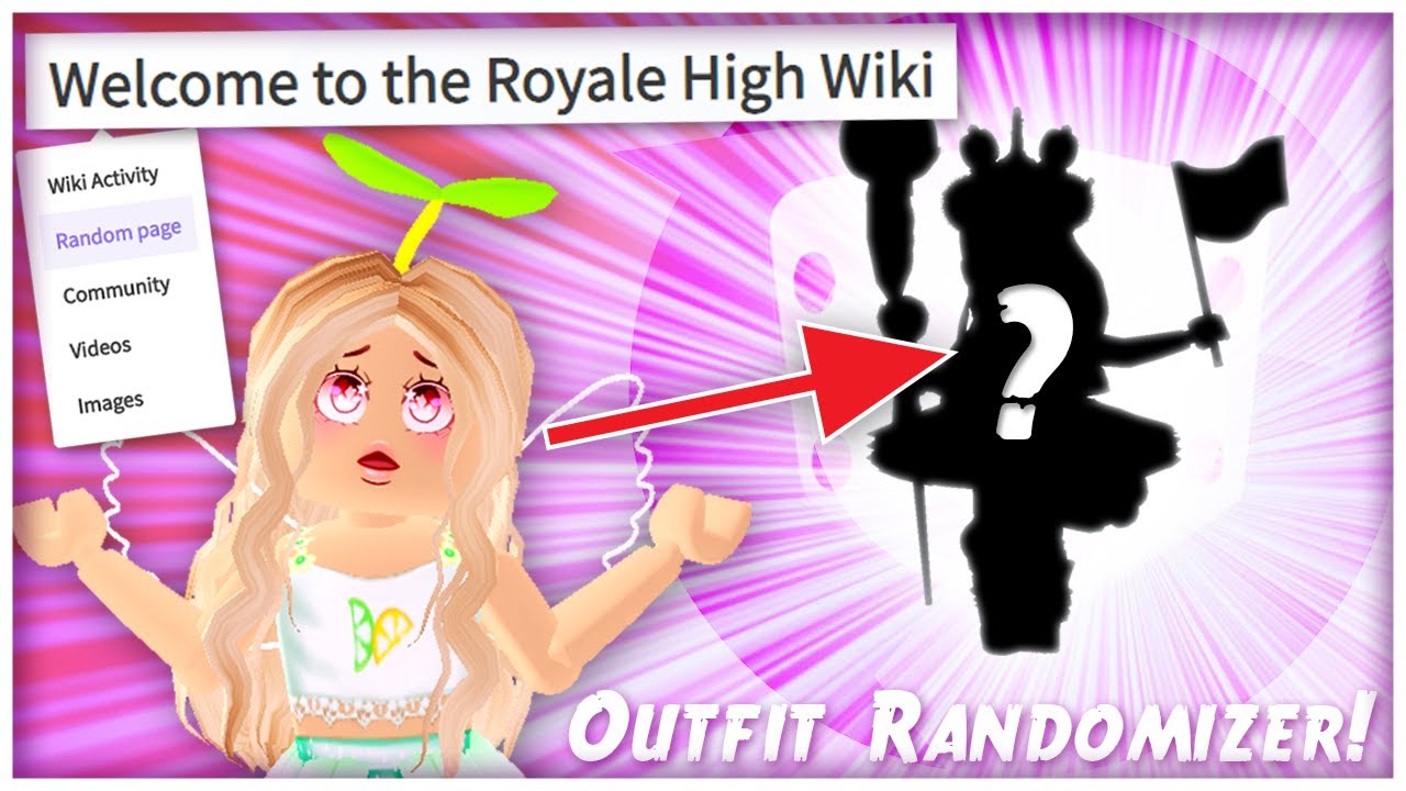 I Used The Royale High Wiki To Randomize My Outfit In Roblox Royale High Youtube - roblox roblox high school wiki