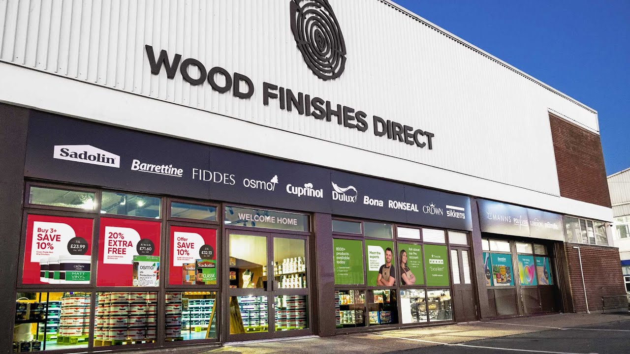 Wood Finishes Direct. Our Folkestone shop. YouTube