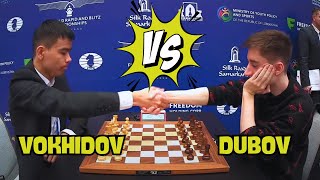 VOKHIDOV  VS DUBOV || World Blitz Chess 2023 - R5