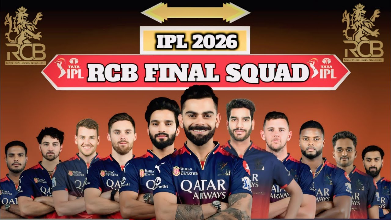 RCB IPL 2026 Full Squad 🔥 | Royal Challengers Bangalore Final Team | RCB Players List 2026