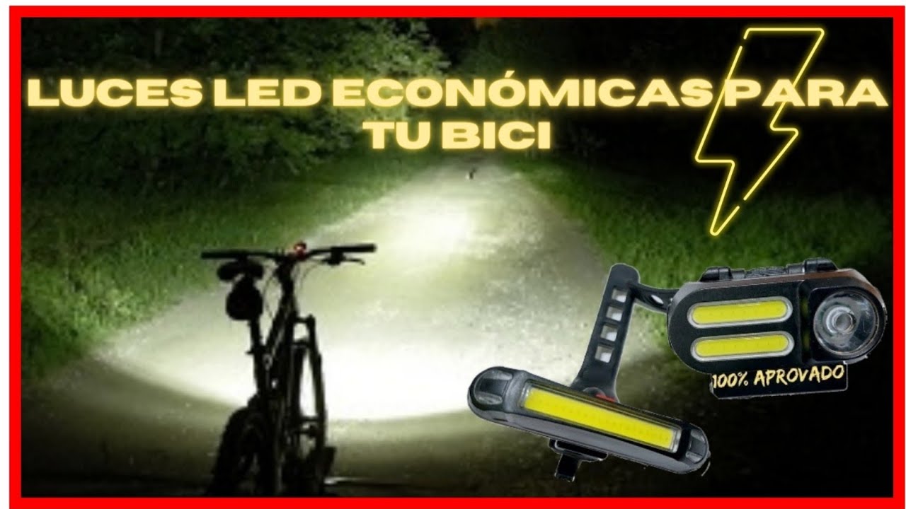 LUCES LED para tu BICICLETA ALTA LUMINOSIDAD recargables/ recharge 