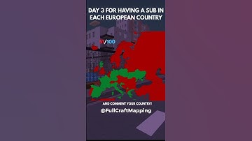 DAY 3 FOR HAVING A SUB IN EACH EUROPEAN COUNTRY #shorts #fyp #map #mapping #europe #meme #song