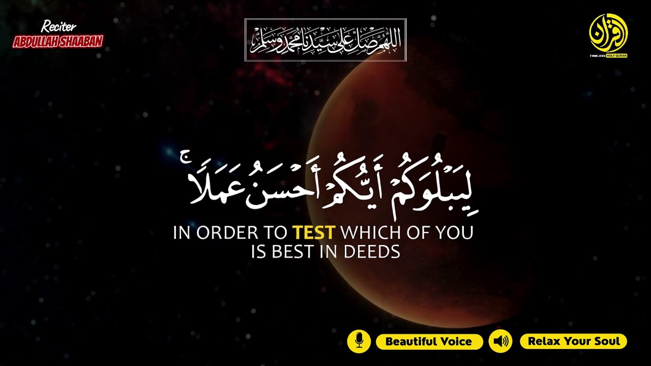 Quran recitation in a peaceful voice ✦ Alfatiha, Ayat AlKursi, Yasin, AlWaqiah, Arrahman ✦ A Shaaban