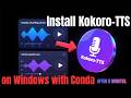 Install Kokoro 82M TTS on Windows with Conda