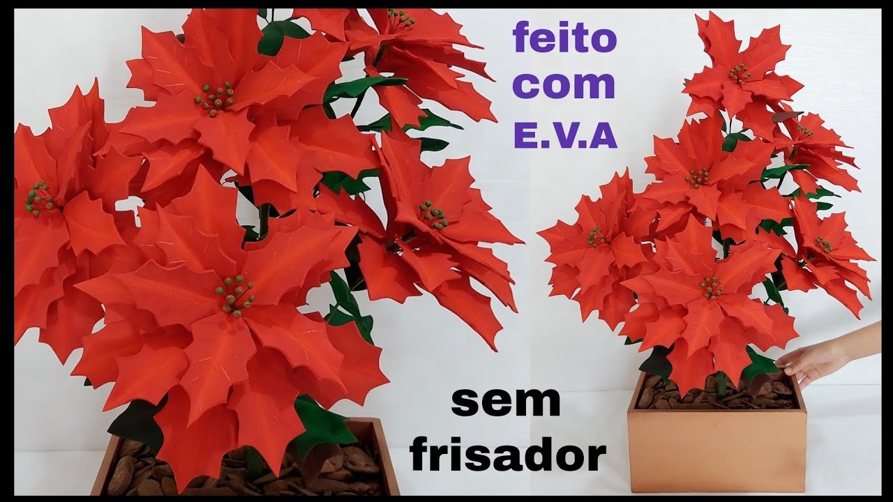 Arranjo de bico de papagaio, em E.V.A, sem frisador