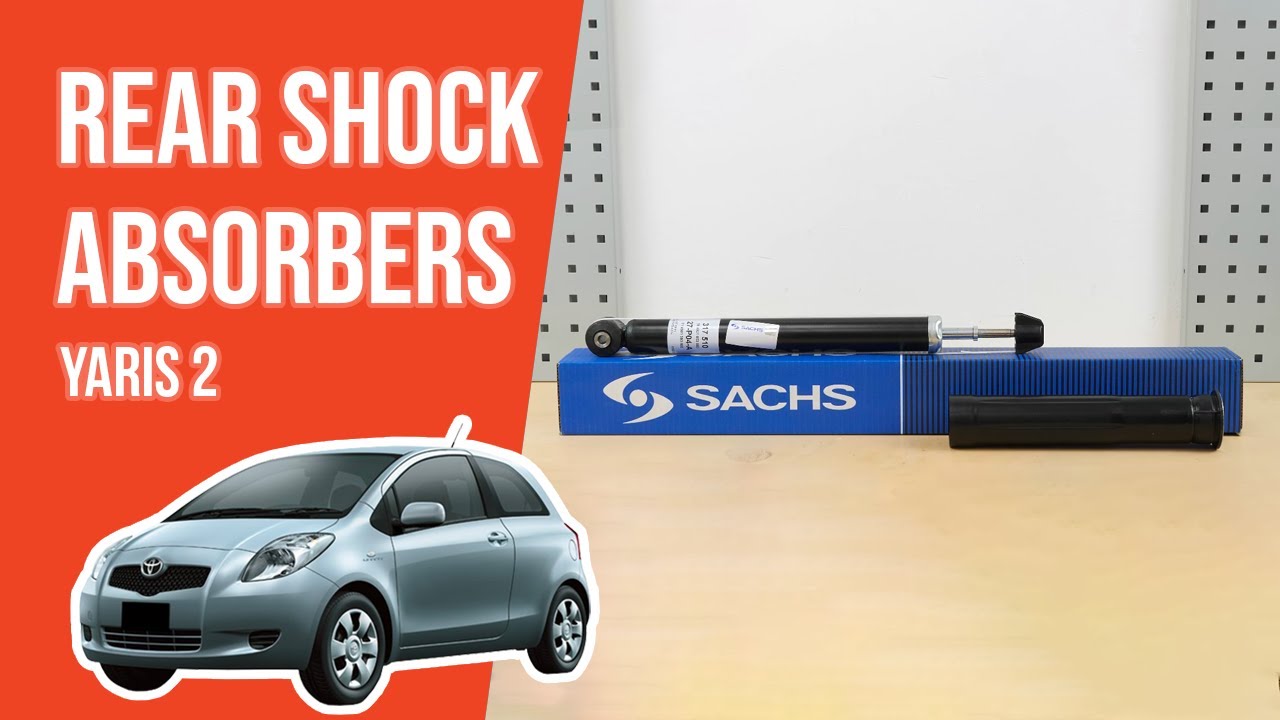 How to replace the rear shock absorbers Yaris mk2 ➿ YouTube