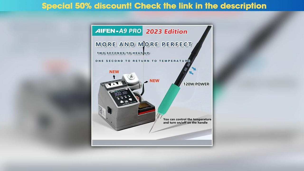 Get AIFEN A9PRO Soldering Station Compatible SUGON Soldering Iron Tip 210/245/115 Handle Control Te