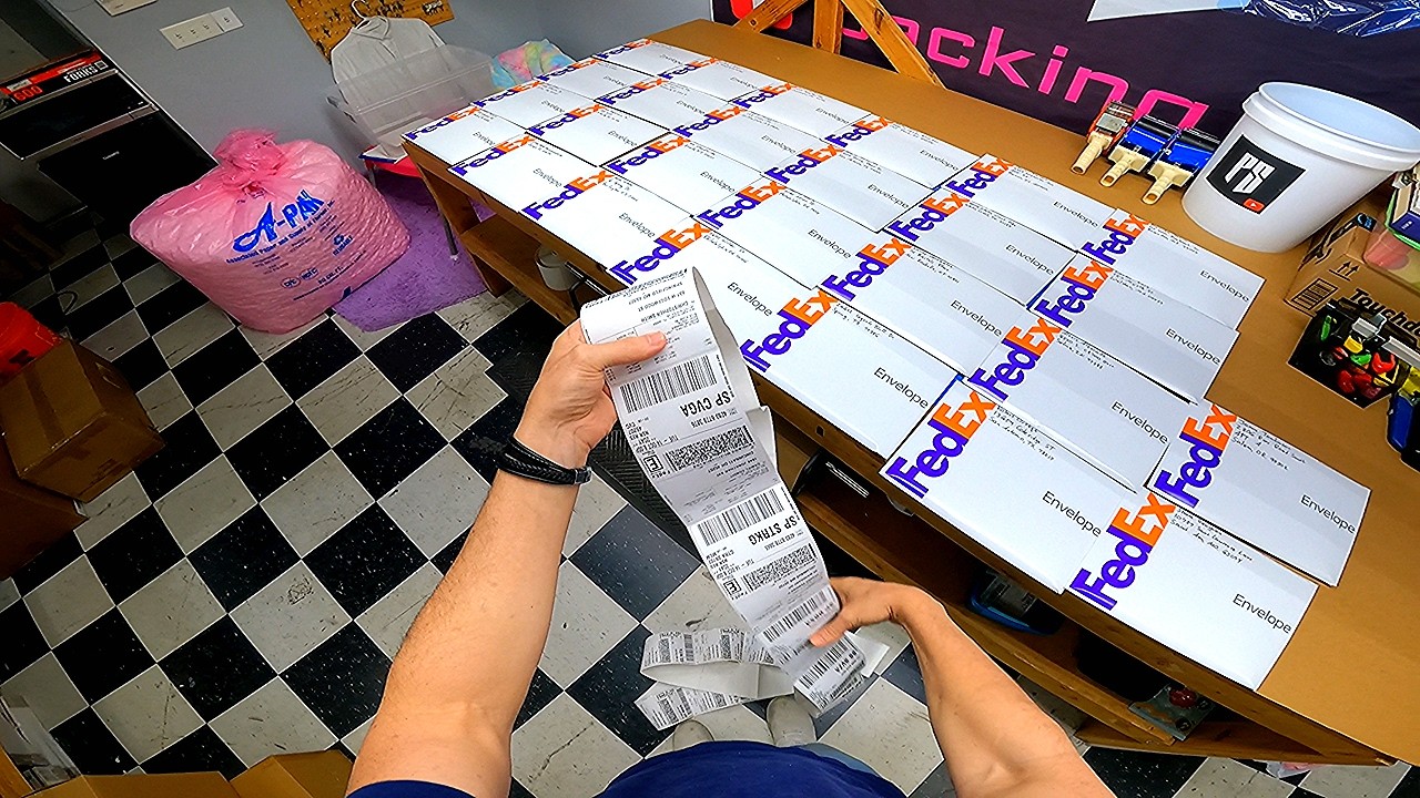 Товары для розничного магазина Fedex — работа на прилавке и упаковка