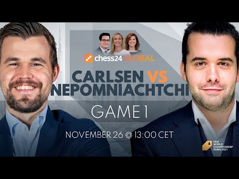 Carlsen - Nepomniachtchi | Game 1 | World Chess Championship | Howell, Houska, Snare