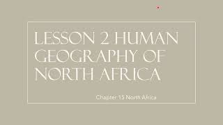 Chapter 15 North Africa