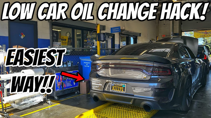 Oil change for lowered cars