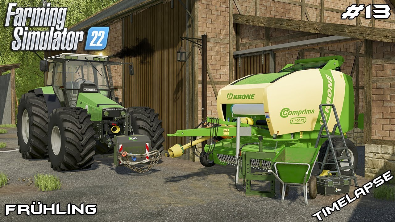 Repairing EQUIPMENT and making GRASS BALES | Animals on Frühling | Farming Simulator 22 | Episode 13