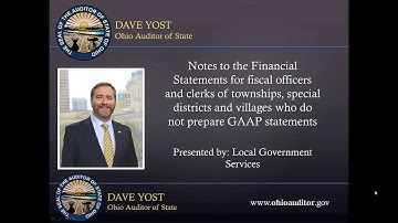 Notes to the Financial Statements for Fiscal Officers