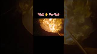 Wait for the Magic! ✨ Fire Cooking Technique 🔥 #shorts #foodie