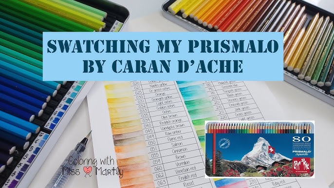 Caran d'Ache Prismalo Aquarelle Colouring Pencils 12 Pcs