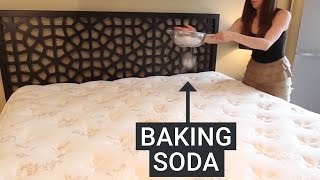 Cleaning expert and author of "clean my space" melissa maker breaks
down how to clean your mattress. you're going need some baking soda, a
vacuum cleaner ...