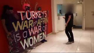 Melbourne: Action at the Turkish Consulate for International Women's Day in Solidarity with Afrin
