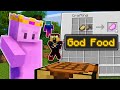 Minecraft Manhunt, But there's God Food.. w/ AntVenom