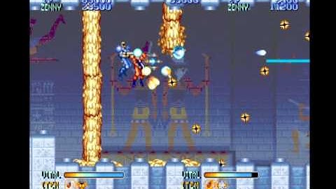 Forgotten Worlds - Stage 4 (2-player with Joe) (4/3/10) (Capcom Classics Collection, PS2)