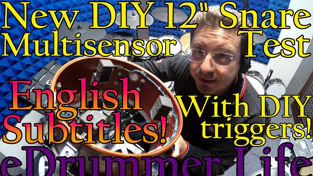 DIY Multiple Trigger 12" Snare Test DIY Triggers Inside! ATV aDrums