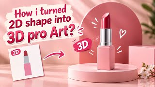 Information How I Turned a 2D Shape into 3D Pro Art in Adobe Illustrator | Full Tutorial News