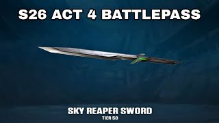VALORANT S26 Act 4 Full Battlepass All Tiers in Game | "Sky Reaper"Sword S26 Act 4 Battlepass Melee 