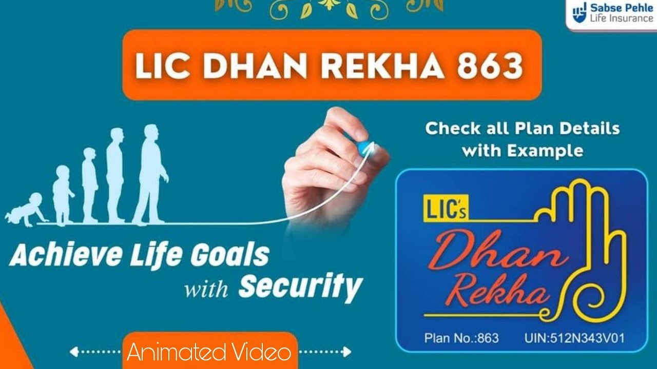 LIC's  DHAN REKHA  - NEW GUARANTEED MONEY BACK PLAN (ANIMATED VIDEO)
