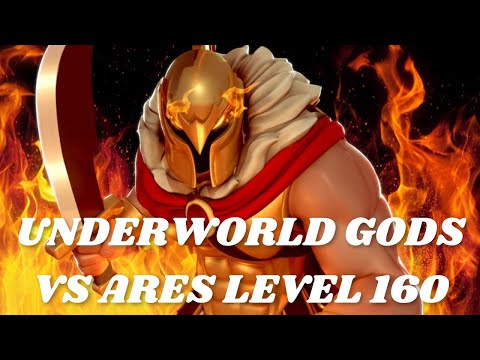 ⚔️? ARES level 160 v/s Underworld Gods | Gods of Olympus